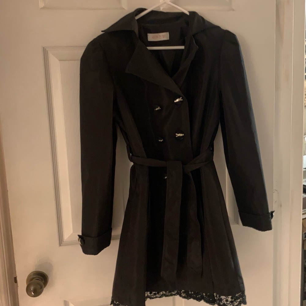 Womens long rain coat